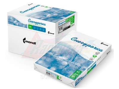 Бумага для печати и копировальныхработ СНЕГУРОЧКА, A4, 80гр/м2, 500 листов [11998]
