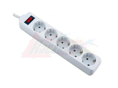 Сетевой фильтр Defender Surge protector ES (5 розеток, 1.8 м, white) [23301]