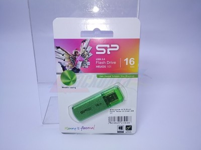 Флэш-драйв 16 ГБ Silicon Power  Helios 101 Green USB 2.0 [23946]