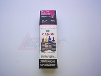 Чернила универсальные для принтеров HP, Canon, Lexmark, DYE, пурпурные/magenta, 100мл. в картоне [R-HCL-0.1-MD-картон] (Revcol/Hameleon) [24297]