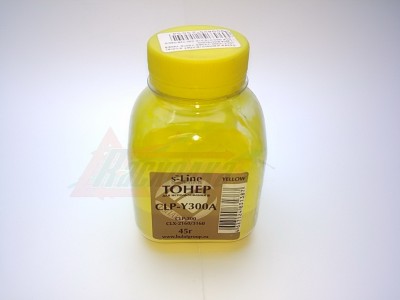 Тонер желтый (БУЛАТ s-Line) (СLT-Y300/Y406S/Y407S/Y409S) для SAMSUNG CLP-300/310/315/320/325/360/365, CLX-2160/3160/3170/3175/3185/3300/3305, XEROX Phaser 6110, желтый/yellow, 45 гр./банка  [25554]