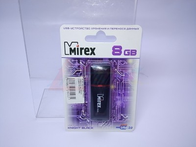 Флеш-драйв 8ГБ MIREX USB2.0 Knight Black (13600-FMUKNT08) [26007]