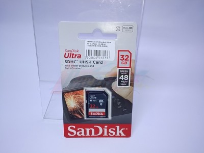 Карта памяти Sandisk Ultra 32ГБ, класс 10, SDHC [SDSDUNB-032G-GN3IN] [26757]
