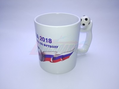 Кружка стандартная с нанесением "RUSSIA 2018" [26780]