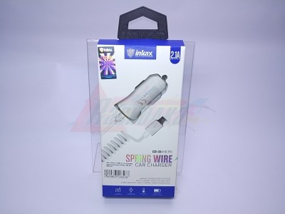 АЗУ (Micro USB) 2.1A (провод неразъемный) INKAX CВ-33 белый [26828]