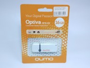 Флэш-драйв 16 ГБ QUMO Optiva 02, USB 2.0, белый [QM16GUD-OP2-white] [27319]
