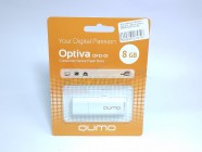 Флэш-драйв 8 ГБ QUMO Optiva 01, USB 2.0, белый [QM8GUD-OP1-white] [27470]