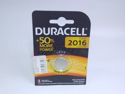 Батарейка Duracell CR2016, 3.0V, Lithium (1 шт. блистер) [DL/CR2016] [27652]