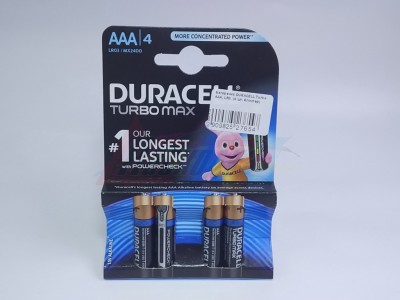 Батарейка DURACELL Turbo AAA, LR3, (4 шт. блистер) [27654]