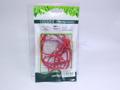 Стереонаушники Наушники Perfeo BASE розовые (внутриканальные) <PF-BAS-PNK> [28323]