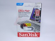 Флэш-драйв 32ГБ SANDISK Cruzer Ultra Flair, USB 3.0, black/silver (SDCZ73-032G-G46) [28753]