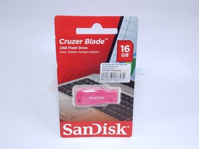 Флэш-драйв 16ГБ SANDISK Cruzer Blade Pink BlisterVersion (SDCZ50-016G-B35PE) [28757]
