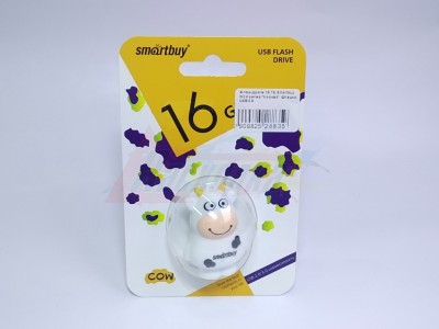 Флэш-драйв 16 ГБ Smartbuy Wild series "Корова" флэшка, USB 2.0   [28835]
