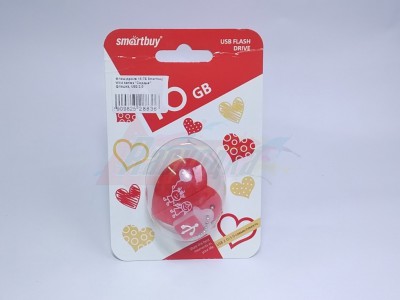 Флэш-драйв 16 ГБ Smartbuy Wild series "Сердце" флэшка, USB 2.0   [28836]