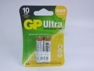 Батарейка GP Ultra AA LR6 (2шт. блистер) [GP15AU-2CR2/GP15AU-BC2] алкалиновая [28985]