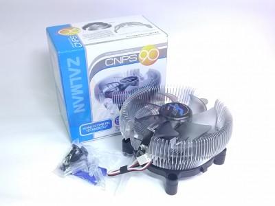 Вентилятор Zalman CNPS90F Soc1150/1155/1156/AM2/AM3/FM1/FM2  (Al, 29дБ, 95W, 3-pin,винты,260г) RTL [29208]