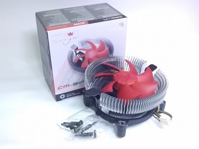 Вентилятор CROWN CM-91PWM Soc-1150/1155/1156/AMD (4pin ,TDP 125W, низк.посадка, гидроподшипник,115*110*57) [CM000001748] [29216]
