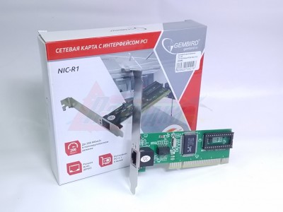 Сетевая карта Gembird NIC-R1 (10/100Mbps,RTL8139C,PCI) [00998] [29219]